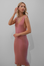 Load image into Gallery viewer, Mauve Kanzo Midi Dress