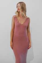 Load image into Gallery viewer, Mauve Kanzo Midi Dress
