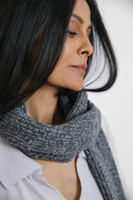 Load image into Gallery viewer, Charcoal Ribbed Scarf
