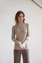 Load image into Gallery viewer, Cream Flint Henley