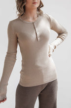 Load image into Gallery viewer, Cream Flint Henley