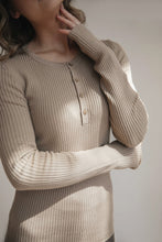 Load image into Gallery viewer, Cream Flint Henley