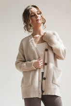 Load image into Gallery viewer, Cream Grandpa Cardigan