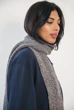 Load image into Gallery viewer, Charcoal Ribbed Scarf
