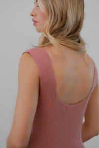 Mauve Kanzo Midi Dress
