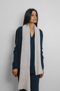 Clay Ribbed Scarf